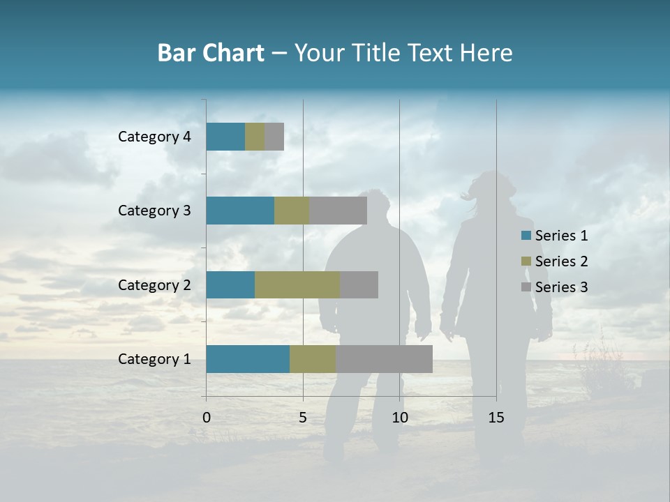 Vacation Silhouette Two PowerPoint Template