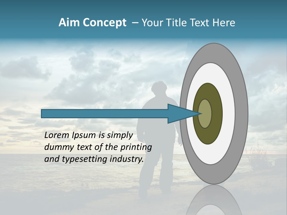 Vacation Silhouette Two PowerPoint Template