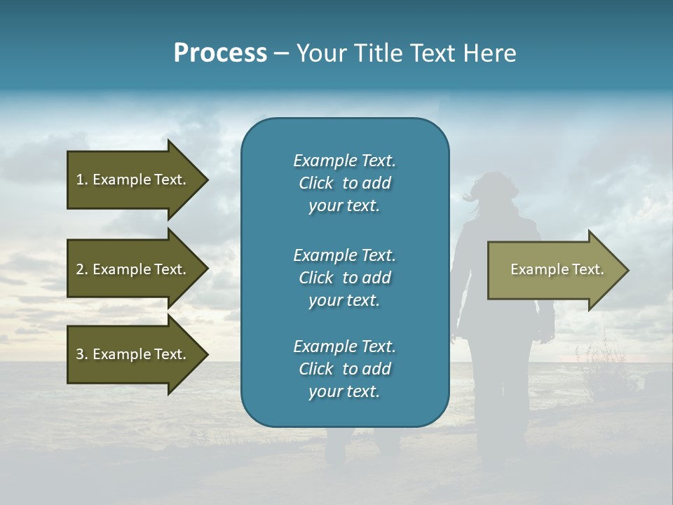 Vacation Silhouette Two PowerPoint Template
