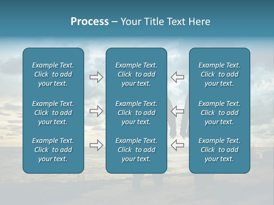 Vacation Silhouette Two PowerPoint Template