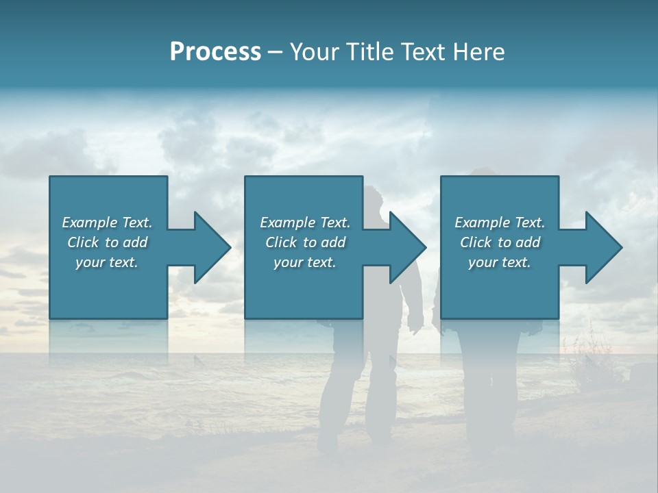 Vacation Silhouette Two PowerPoint Template