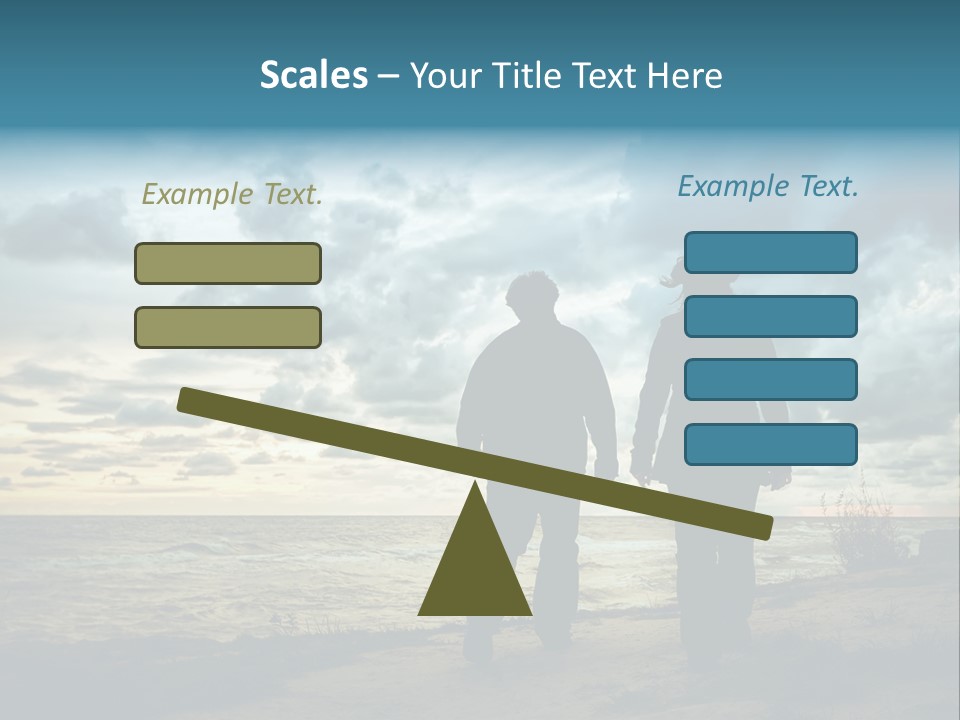 Vacation Silhouette Two PowerPoint Template