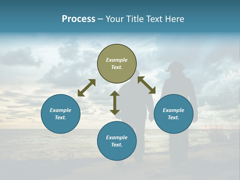 Vacation Silhouette Two PowerPoint Template