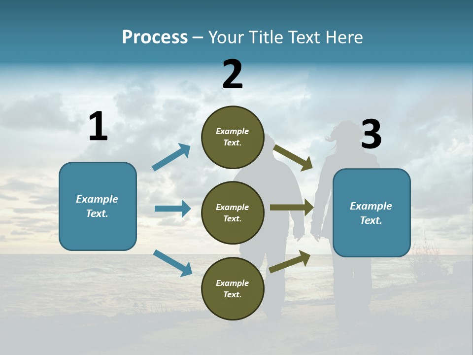 Vacation Silhouette Two PowerPoint Template