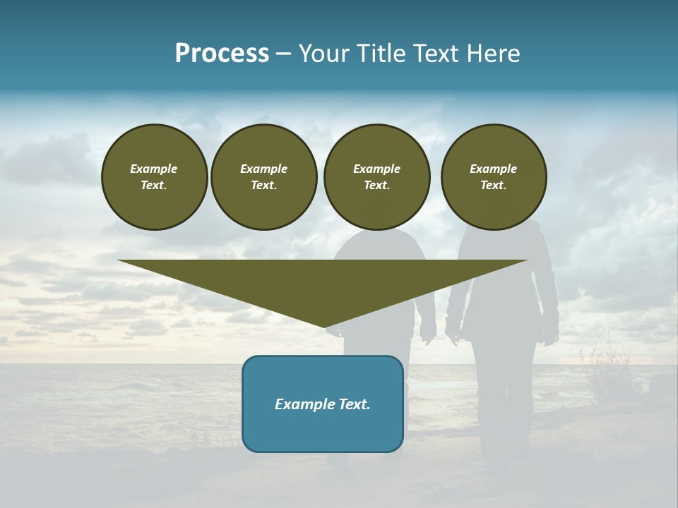 Vacation Silhouette Two PowerPoint Template