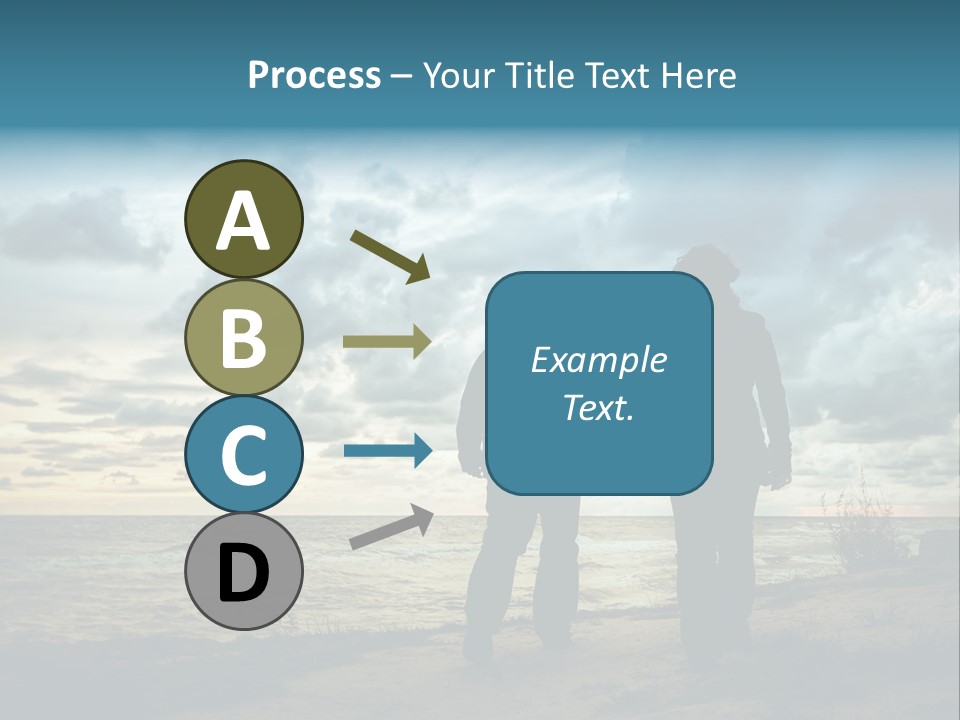 Vacation Silhouette Two PowerPoint Template