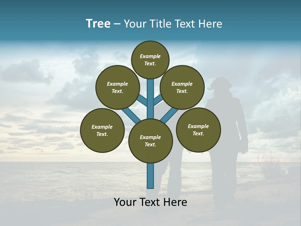 Vacation Silhouette Two PowerPoint Template