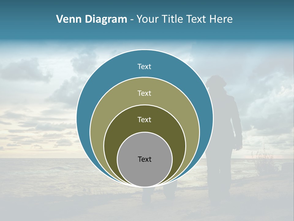 Vacation Silhouette Two PowerPoint Template