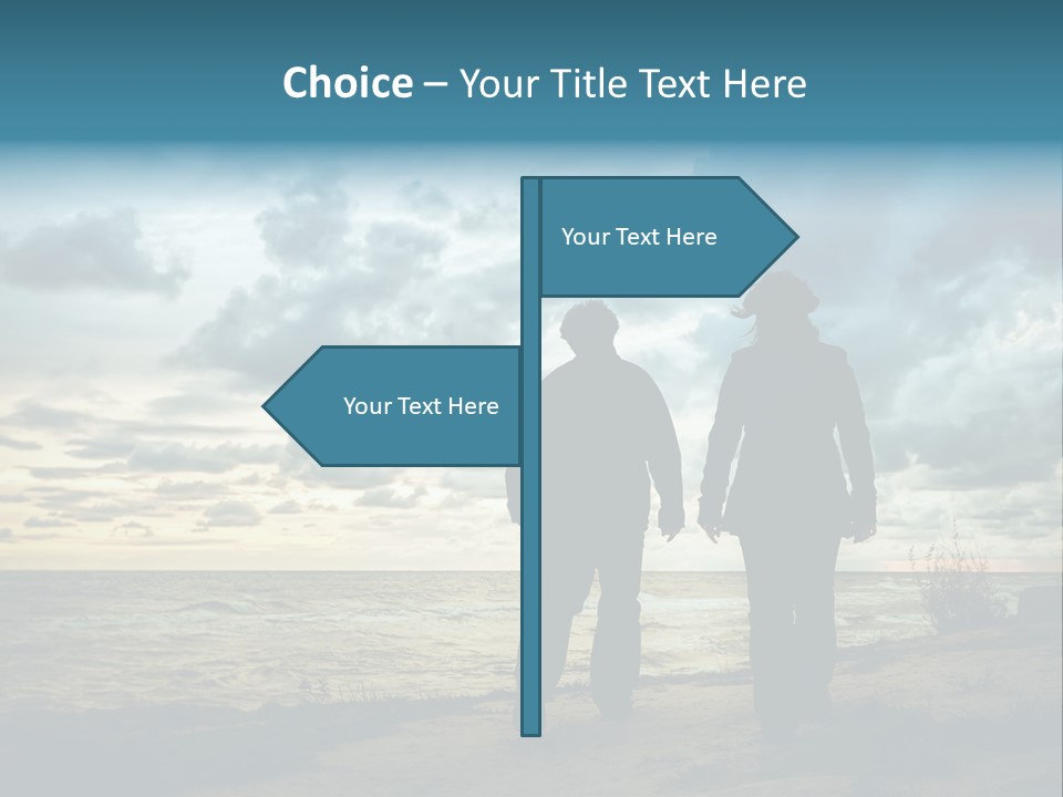 Vacation Silhouette Two PowerPoint Template