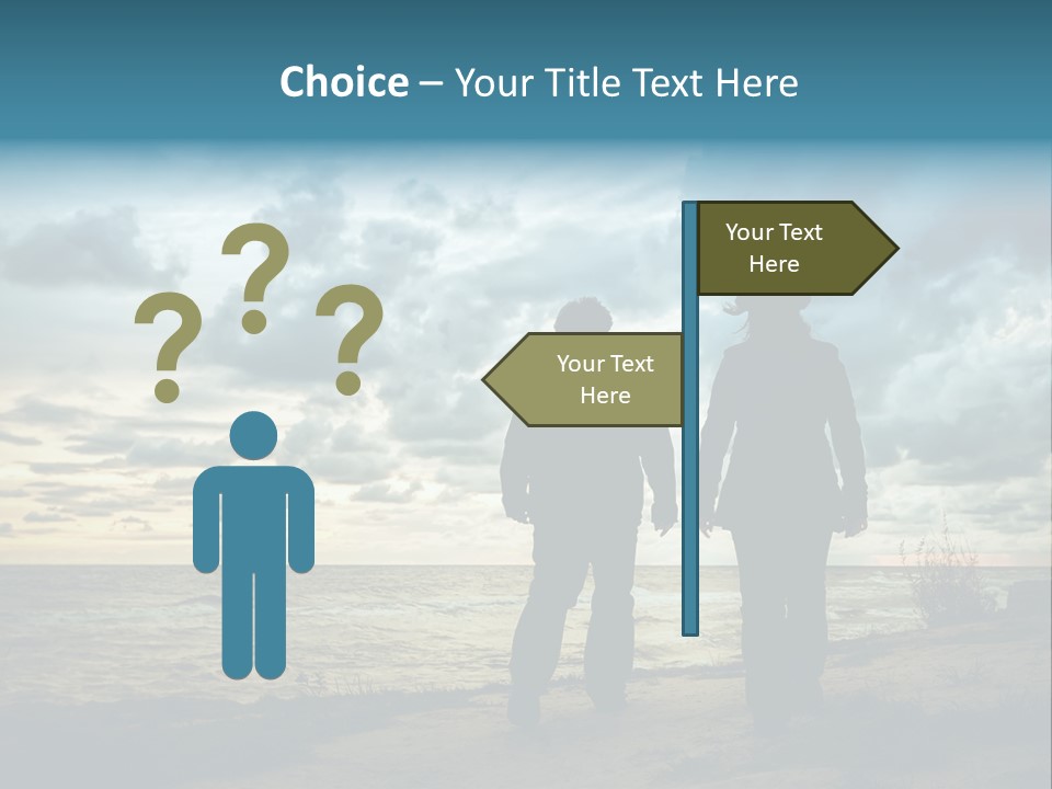 Vacation Silhouette Two PowerPoint Template