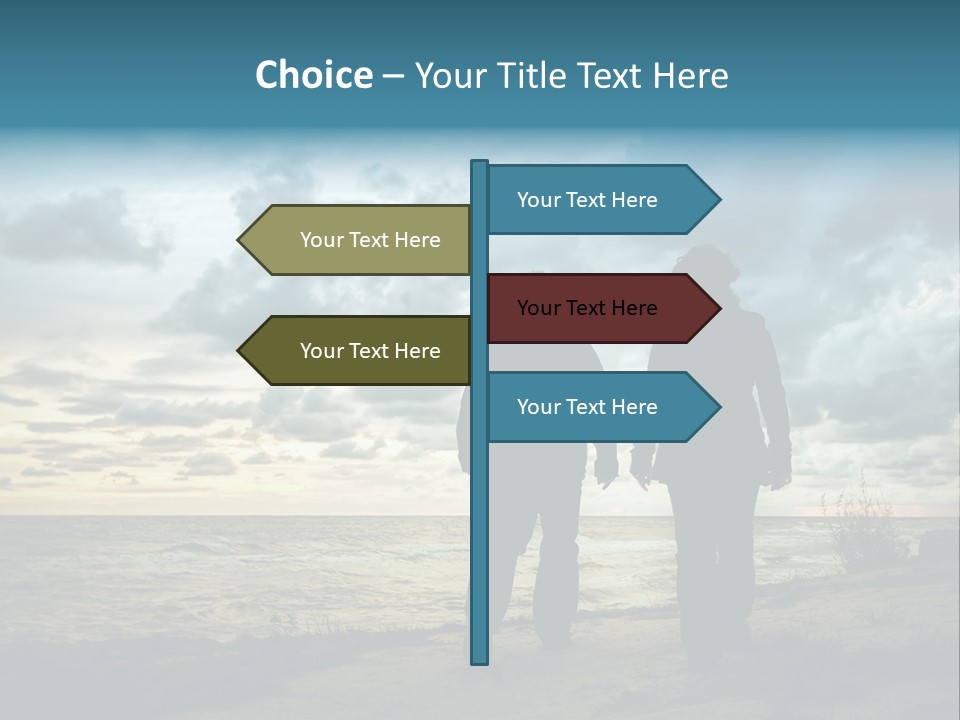 Vacation Silhouette Two PowerPoint Template