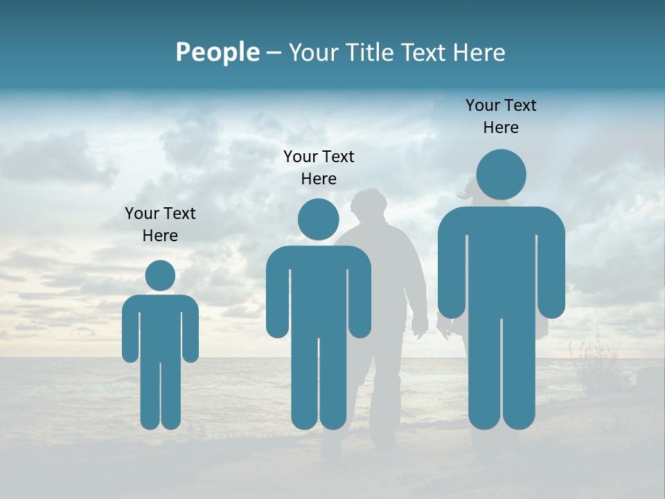 Vacation Silhouette Two PowerPoint Template