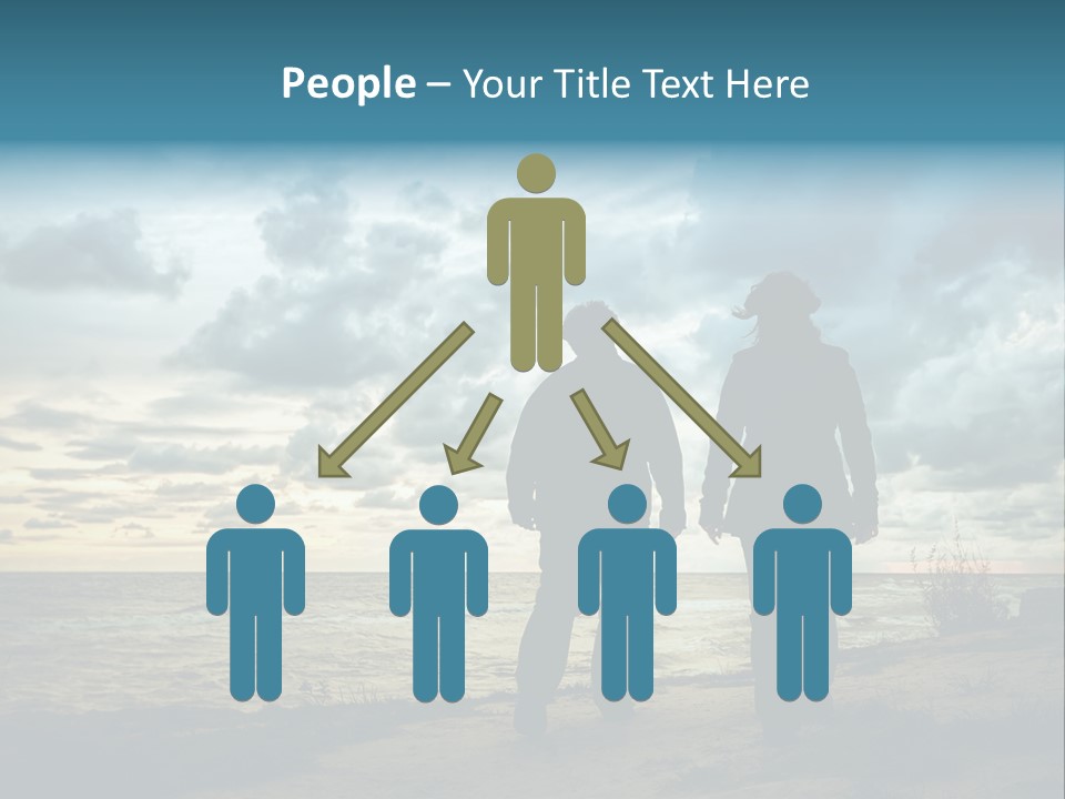 Vacation Silhouette Two PowerPoint Template