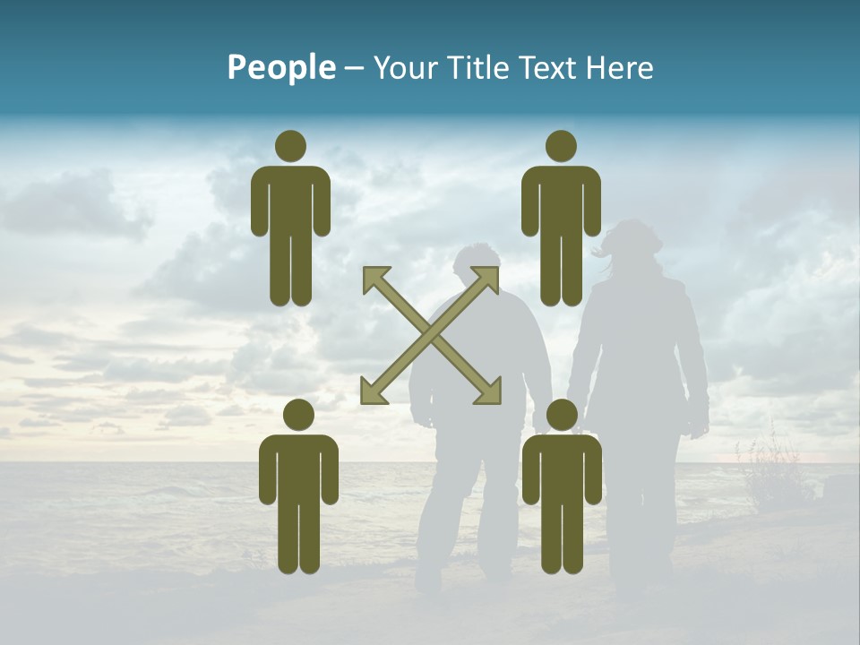 Vacation Silhouette Two PowerPoint Template