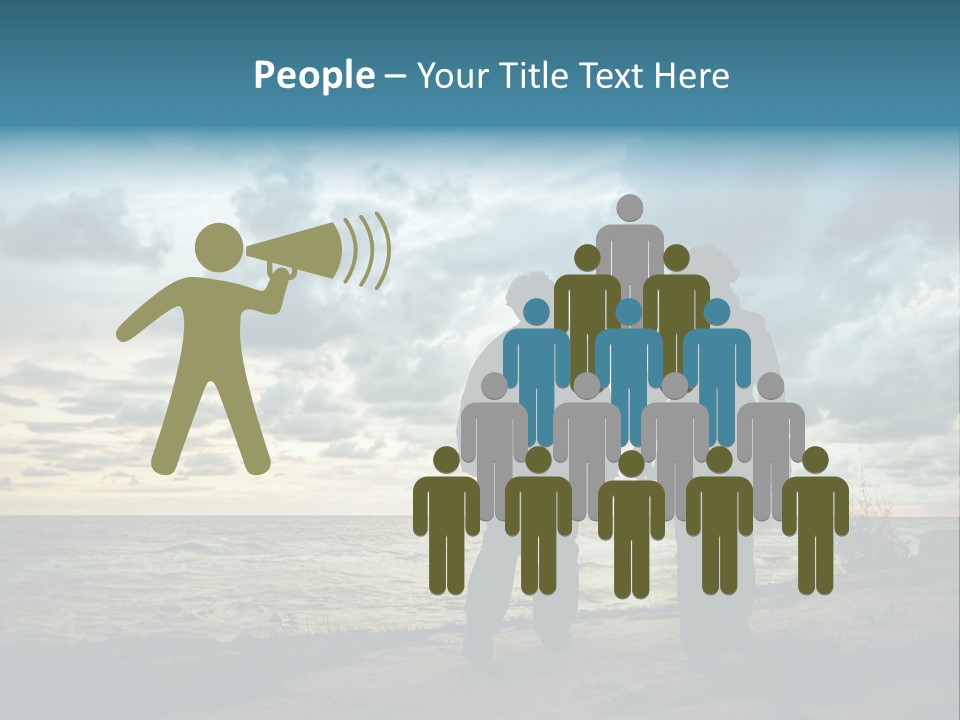 Vacation Silhouette Two PowerPoint Template