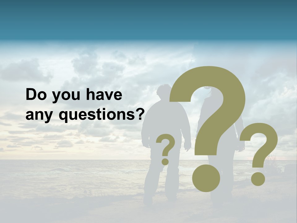 Vacation Silhouette Two PowerPoint Template