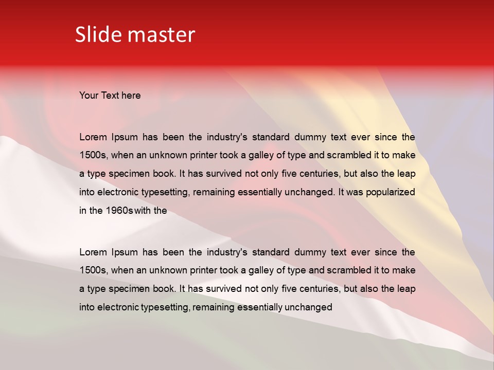 Ancient Flag Silk PowerPoint Template