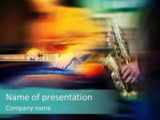 Evening Jazz Band PowerPoint Template