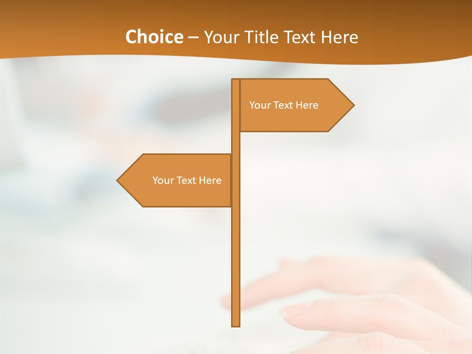 Mobile Female Talking PowerPoint Template