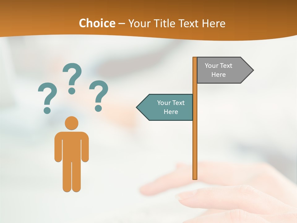 Mobile Female Talking PowerPoint Template