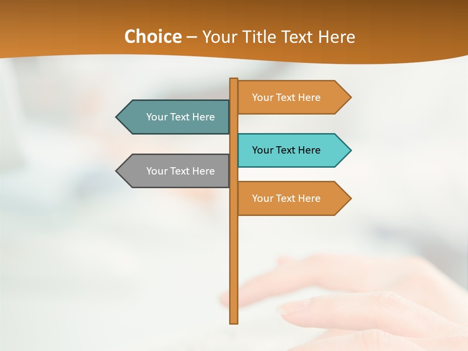 Mobile Female Talking PowerPoint Template