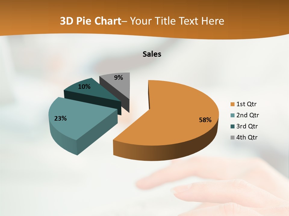 Mobile Female Talking PowerPoint Template