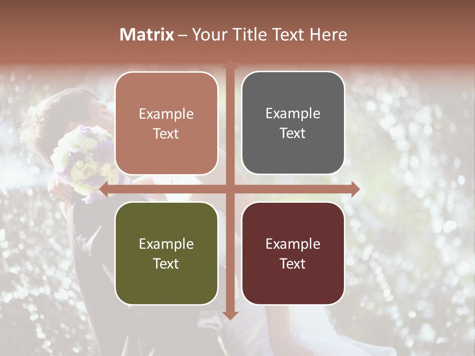 Newlywed Wife Vitality PowerPoint Template