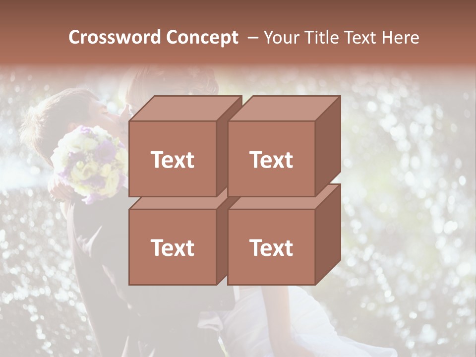 Newlywed Wife Vitality PowerPoint Template