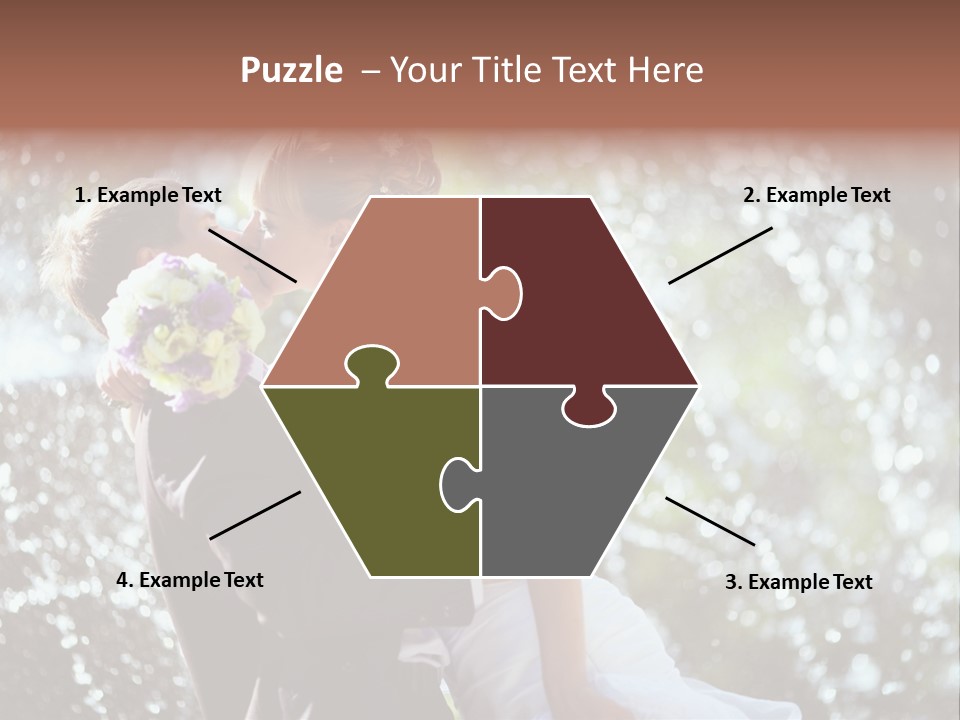 Newlywed Wife Vitality PowerPoint Template