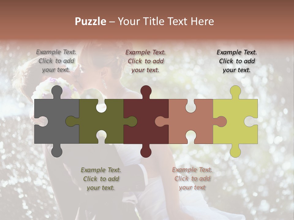 Newlywed Wife Vitality PowerPoint Template