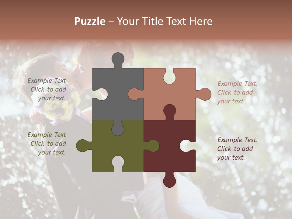 Newlywed Wife Vitality PowerPoint Template