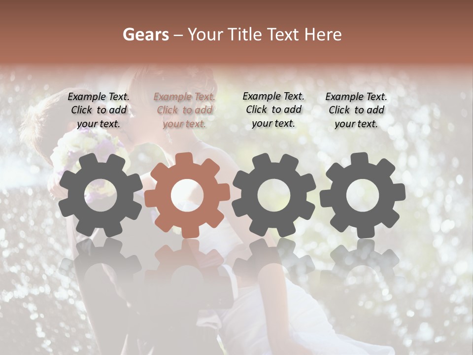 Newlywed Wife Vitality PowerPoint Template