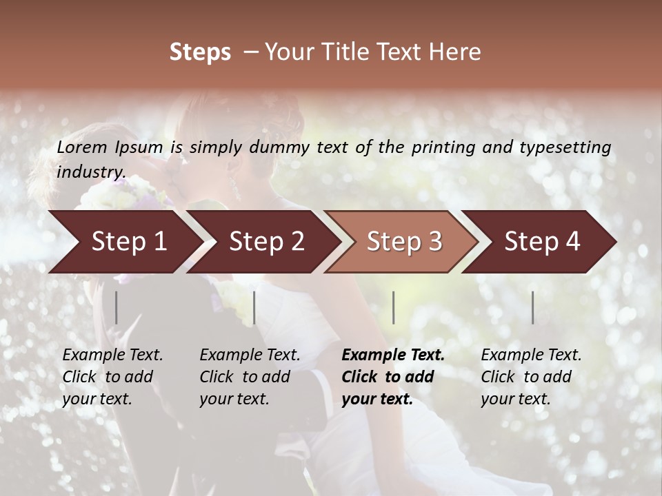 Newlywed Wife Vitality PowerPoint Template