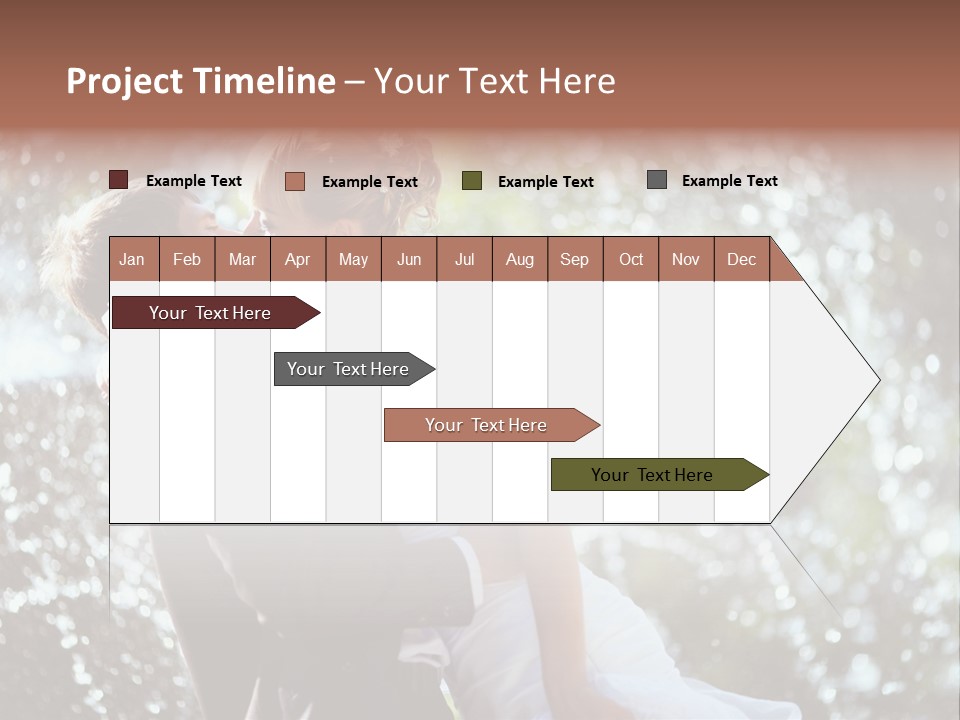 Newlywed Wife Vitality PowerPoint Template