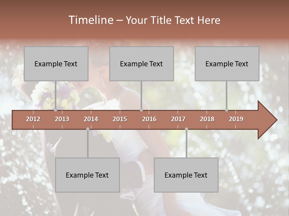 Newlywed Wife Vitality PowerPoint Template