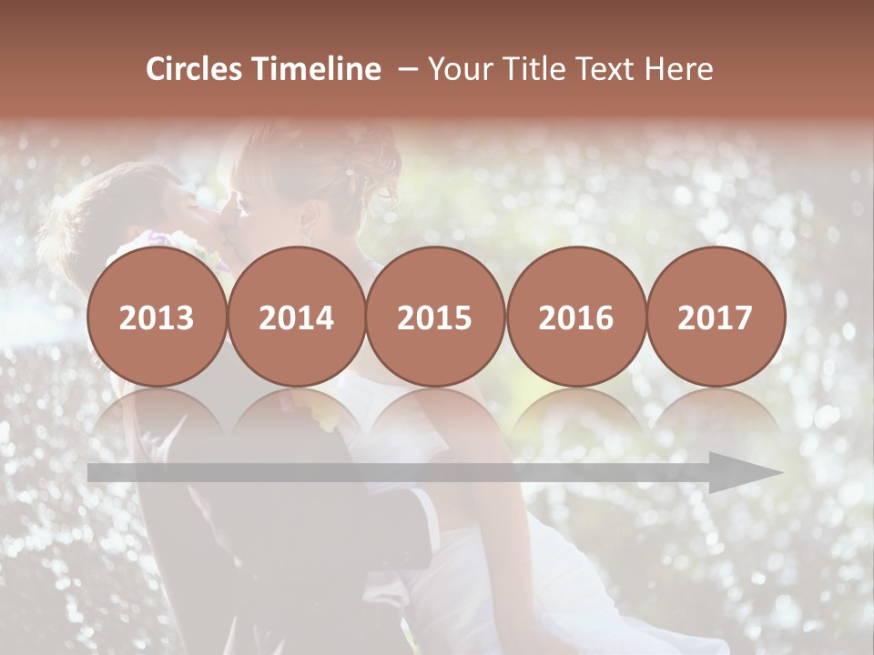 Newlywed Wife Vitality PowerPoint Template