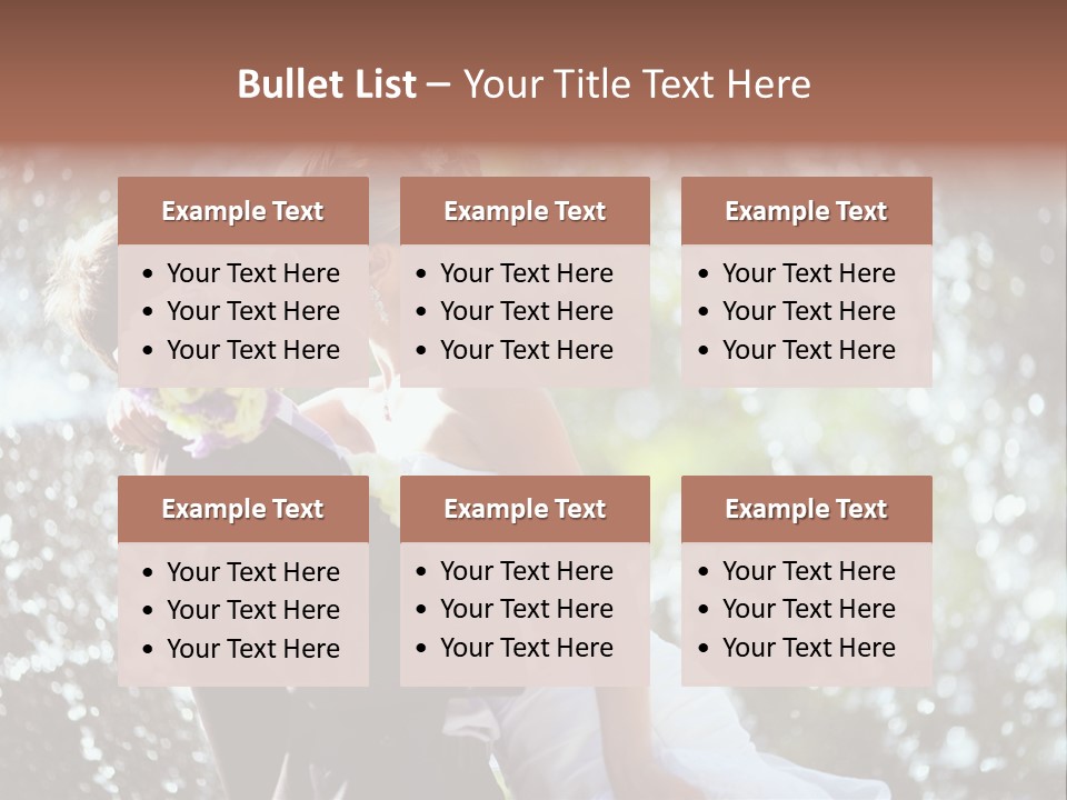 Newlywed Wife Vitality PowerPoint Template