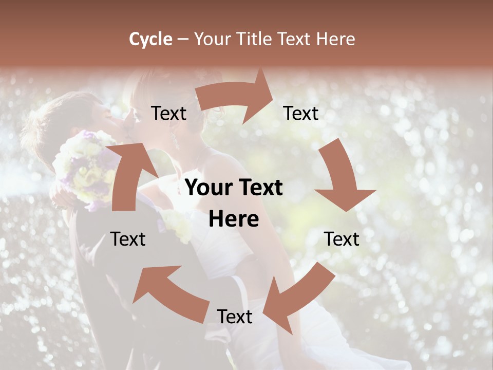 Newlywed Wife Vitality PowerPoint Template