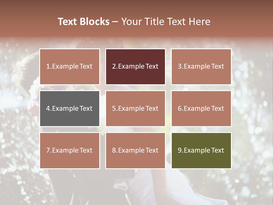 Newlywed Wife Vitality PowerPoint Template