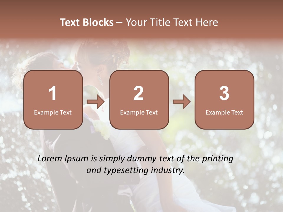 Newlywed Wife Vitality PowerPoint Template