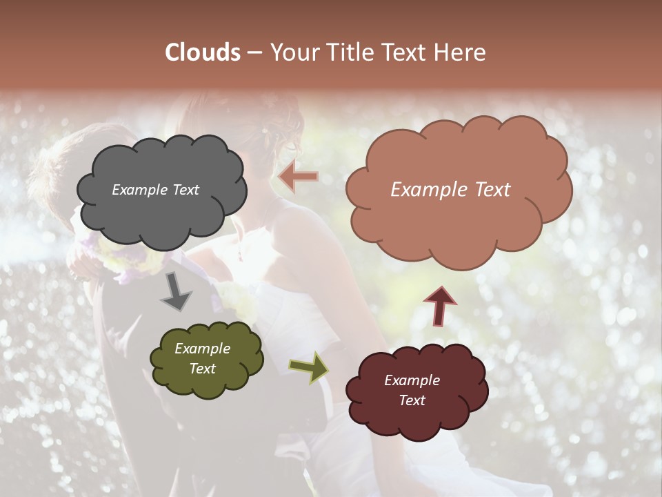 Newlywed Wife Vitality PowerPoint Template