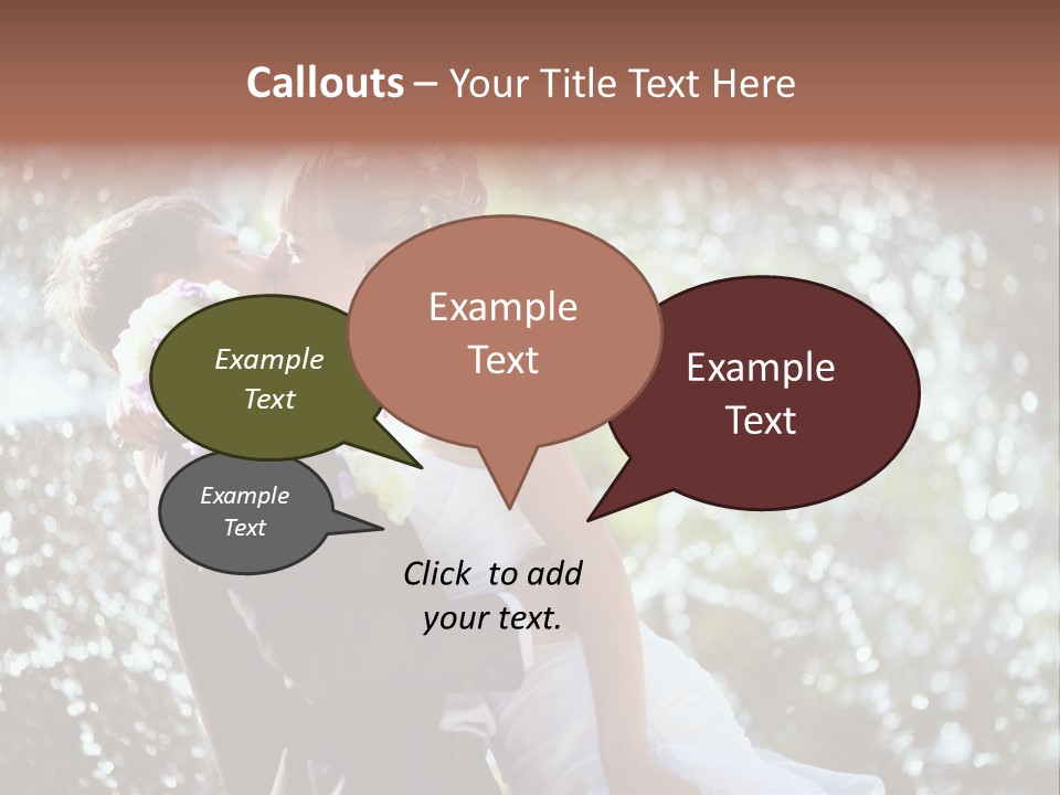 Newlywed Wife Vitality PowerPoint Template