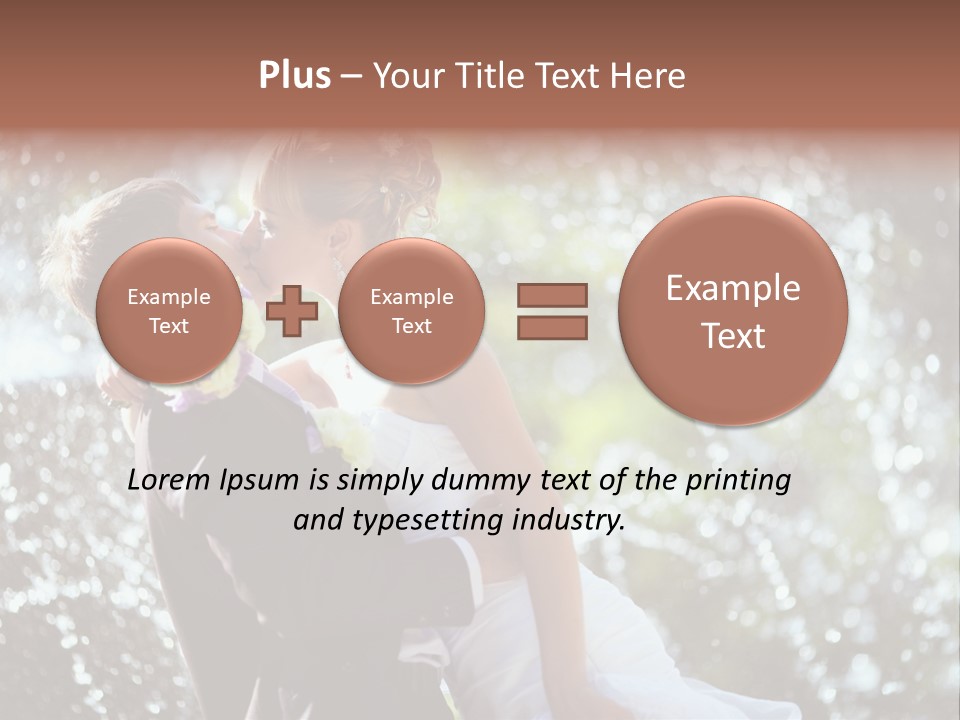 Newlywed Wife Vitality PowerPoint Template