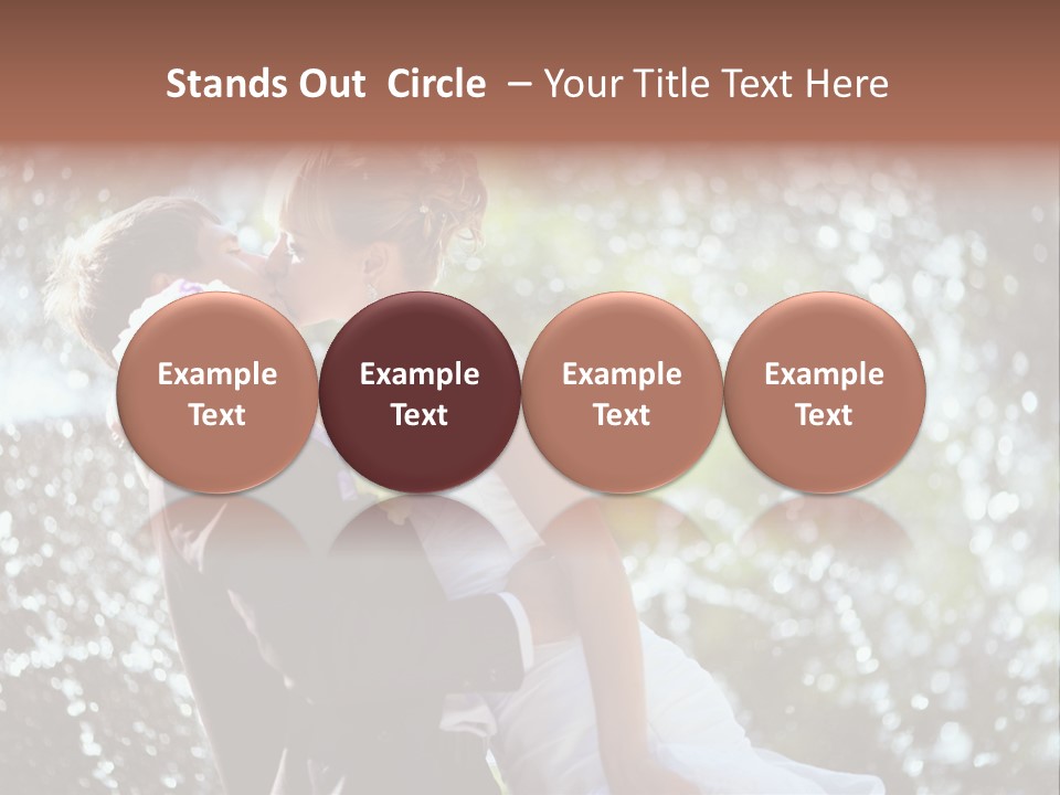 Newlywed Wife Vitality PowerPoint Template