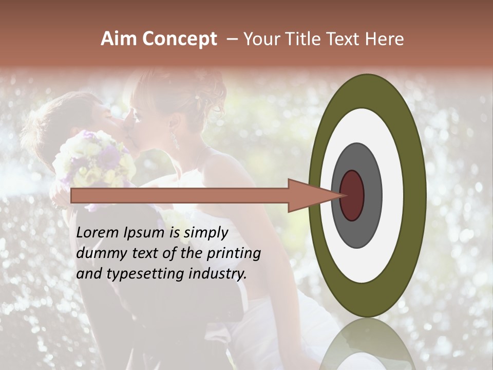 Newlywed Wife Vitality PowerPoint Template