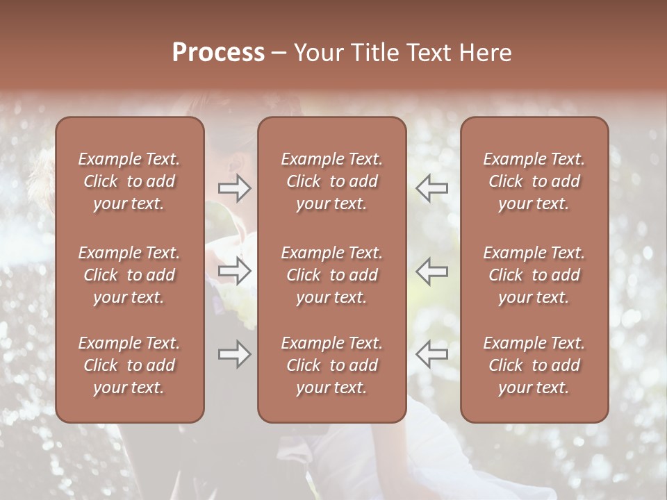 Newlywed Wife Vitality PowerPoint Template