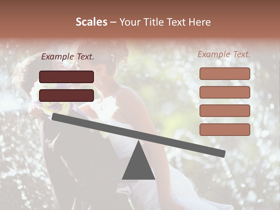 Newlywed Wife Vitality PowerPoint Template