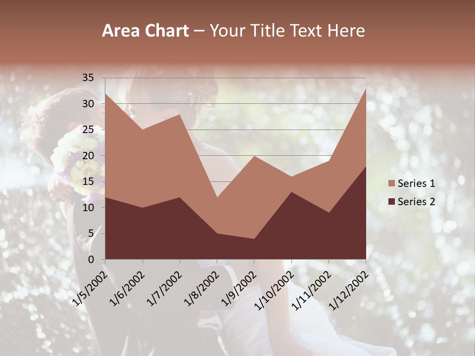 Newlywed Wife Vitality PowerPoint Template