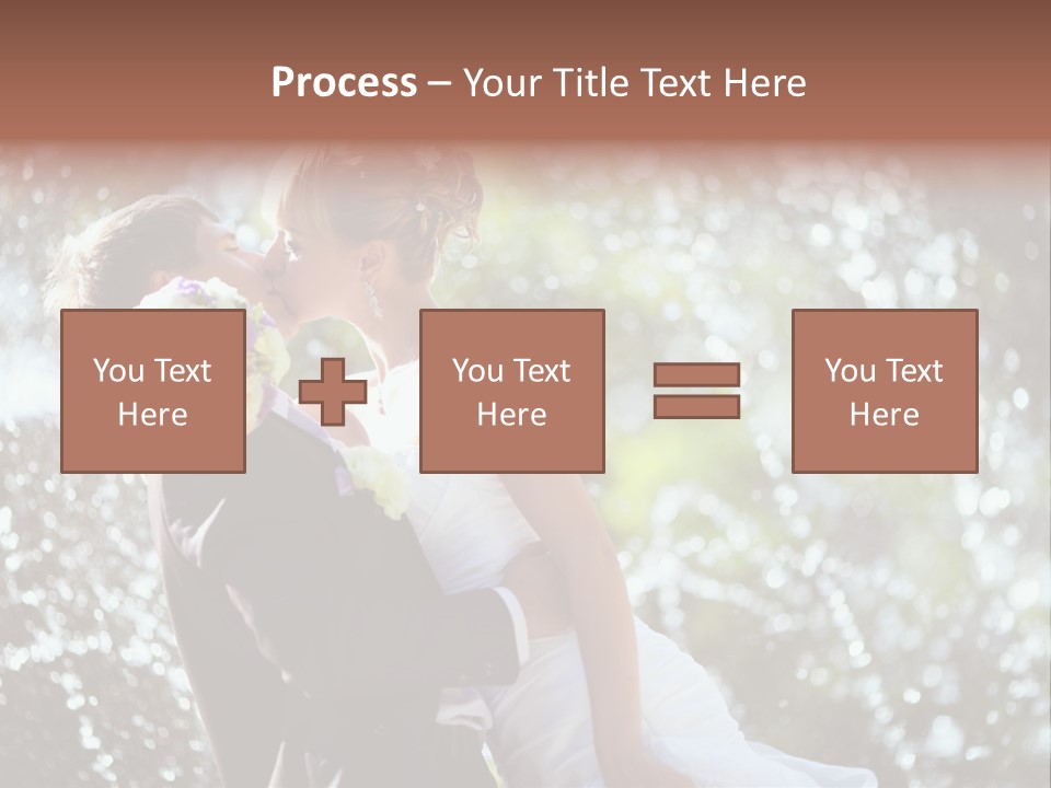 Newlywed Wife Vitality PowerPoint Template