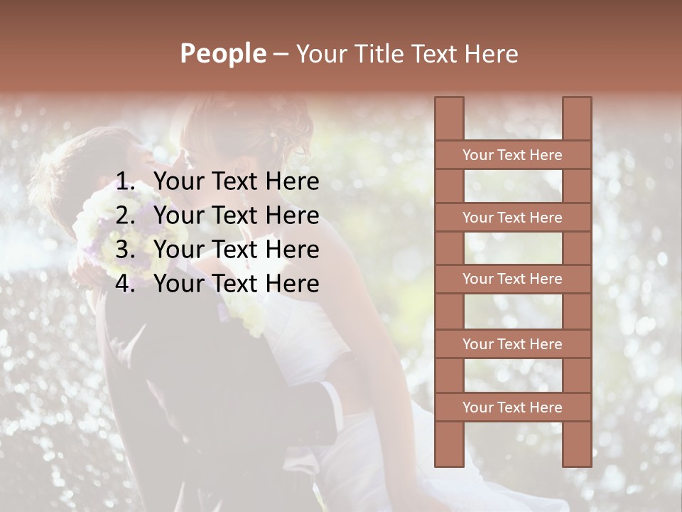 Newlywed Wife Vitality PowerPoint Template